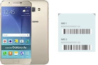 How to see the IMEI code in Galaxy A8 (SCV32)