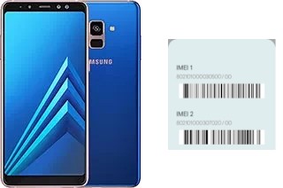 How to find the IMEI code on Galaxy A8+ (2018)