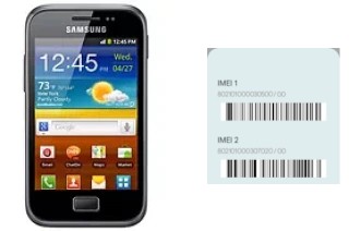 How to see the IMEI code in Galaxy Ace Plus S7500