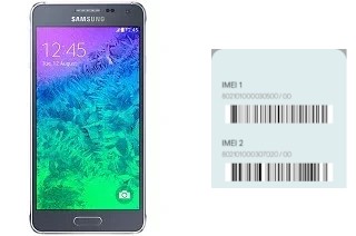 How to see the IMEI code in Galaxy Alpha