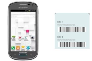 How to see the IMEI code in Galaxy Exhibit T599