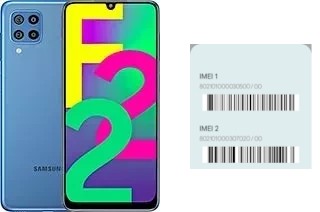 How to find the IMEI code on Galaxy F22