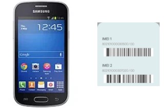 How to find the IMEI code on Galaxy Fresh S7390