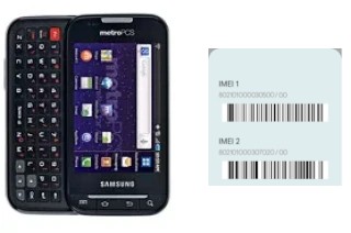 How to find the IMEI code on R910 Galaxy Indulge