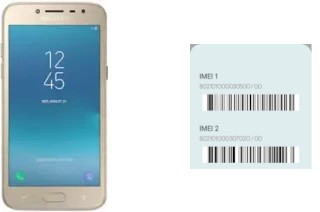 How to see the IMEI code in Galaxy J2 (2018)