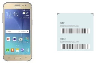 How to find the IMEI code on Galaxy J2 DTV