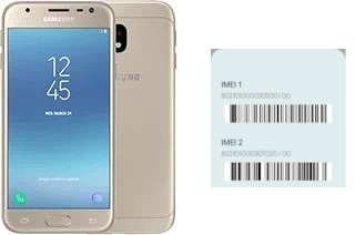 How to find the IMEI code on Galaxy J3 (2017)