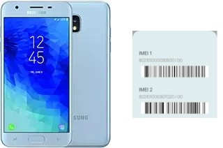 How to see the IMEI code in Galaxy J3 (2018)