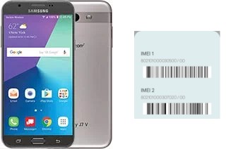 How to see the IMEI code in Galaxy J7 V