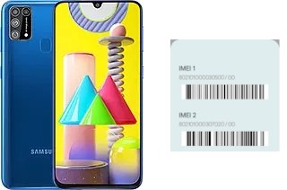 How to find the IMEI code on Galaxy M31 Prime