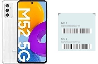 How to find the IMEI code on Galaxy M52 5G