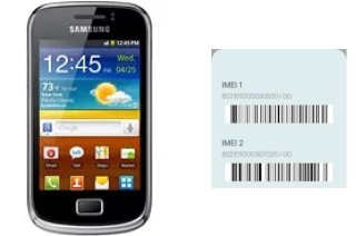 How to find the IMEI code on Galaxy mini 2 S6500