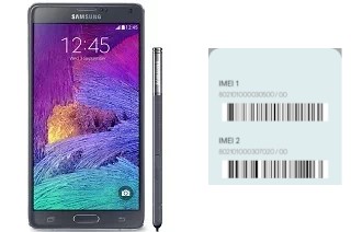 How to see the IMEI code in Galaxy Note 4