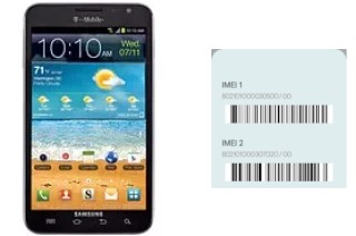 How to see the IMEI code in Galaxy Note T879