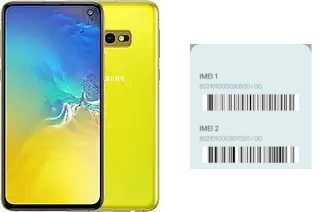 How to see the IMEI code in Galaxy S10e