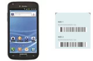 How to see the IMEI code in Galaxy S II T989