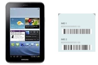 How to find the IMEI code on Galaxy Tab 2 7.0 P3100