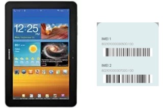 How to find the IMEI code on Galaxy Tab 8.9 P7310