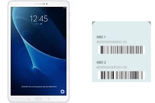 How to find the IMEI code on Galaxy Tab A 10.1 (2016)