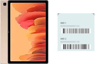 How to find the IMEI code on Galaxy Tab A7 10.4 (2022)