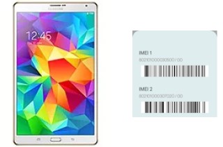 How to see the IMEI code in Galaxy Tab S 8.4 LTE