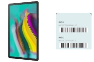 How to find the IMEI code on Galaxy Tab S5e LTE