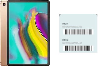 How to see the IMEI code in Galaxy Tab S5e