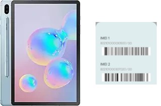 How to see the IMEI code in Galaxy Tab S6