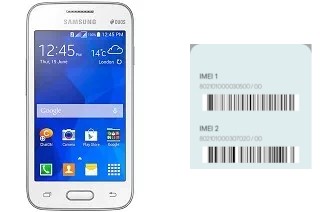 How to see the IMEI code in Galaxy V Plus