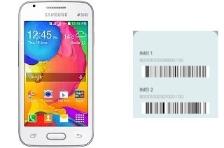 How to see the IMEI code in Galaxy V