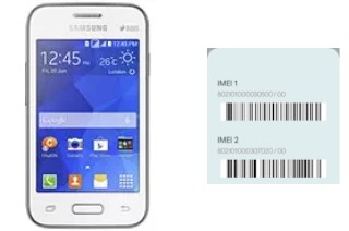 How to see the IMEI code in Galaxy Young 2