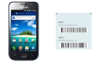 How to find the IMEI code on I9003 Galaxy SL