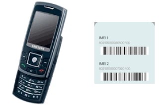 How to find the IMEI code on P260