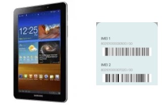 How to see the IMEI code in P6800 Galaxy Tab 7.7