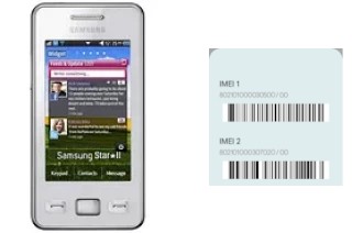 How to find the IMEI code on S5260 Star II