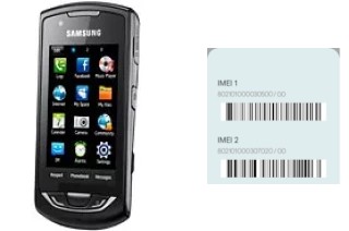 How to find the IMEI code on S5620 Monte