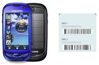 How to find the IMEI code on S7550 Blue Earth