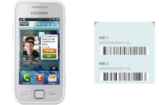 How to find the IMEI code on S5750 Wave575