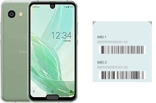 How to find the IMEI code on Aquos R2 compact