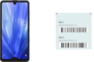 How to see the IMEI code in Aquos R3