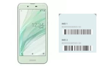 How to see the IMEI code in Aquos Sense