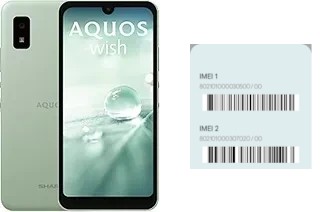 How to find the IMEI code on Aquos wish