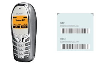 How to find the IMEI code on Siemens A57