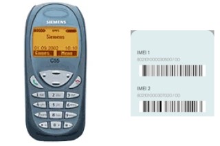 How to find the IMEI code on Siemens C55