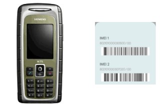 How to find the IMEI code on Siemens M75