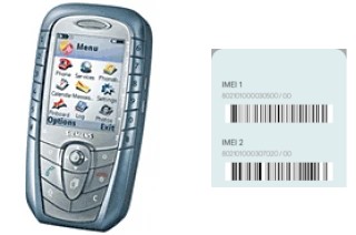 How to find the IMEI code on Siemens SX1