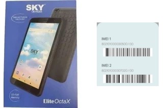 How to find the IMEI code on Elite OctaX