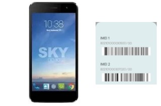 How to find the IMEI code on Sky 5-0 Pro