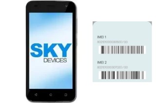 How to find the IMEI code on Sky Elite 4-5P