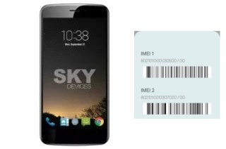 How to find the IMEI code on Sky Elite 5-5L Plus